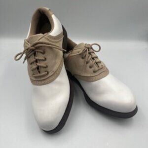 Foot Joy Golf Shoes Cleats‎ Spikes Women’s Size 8 M Lace Up Oxford Green Joy